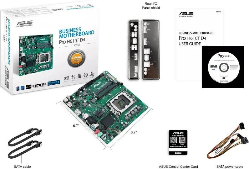 ASUS Pro H610T D4-CSM Intel H610 mini-ITX image 3