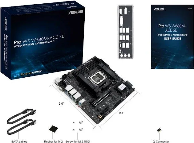 ASUS PRO WS W680M-ACE SE Intel W680 micro ATX image 3