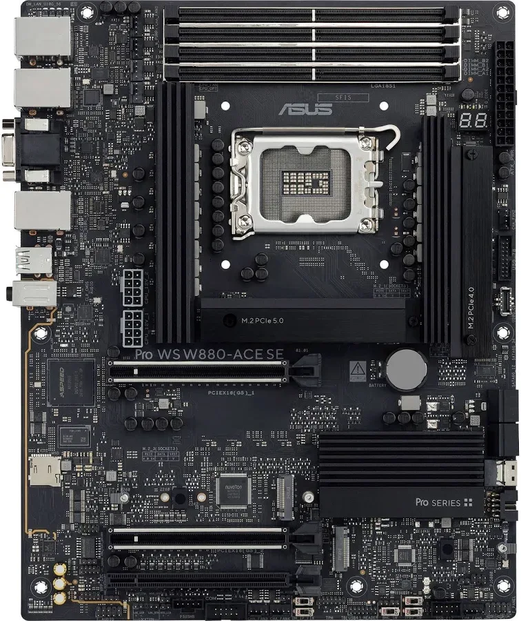 ASUS PRO WS W880-ACE SE Intel LGA 1851 ATX -SDRAM 256 Go image 1