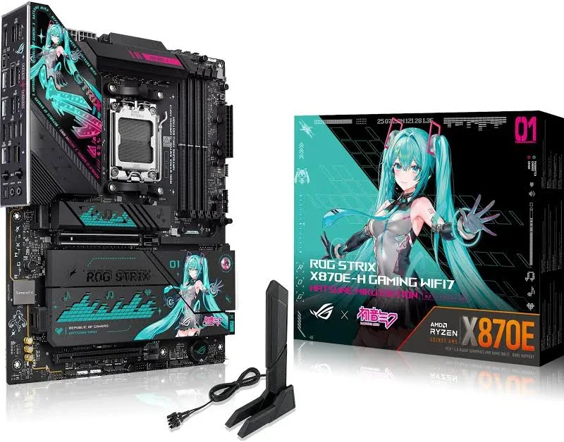 ASUS ROG STRIX X870E-H GAMING WIFI Hatsune Miku Edition image 3