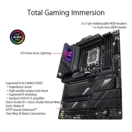 ASUS ROG STRIX Z790-E GAMING WIFI Carte mère - LGA1700 Intel Z790 - vue 4