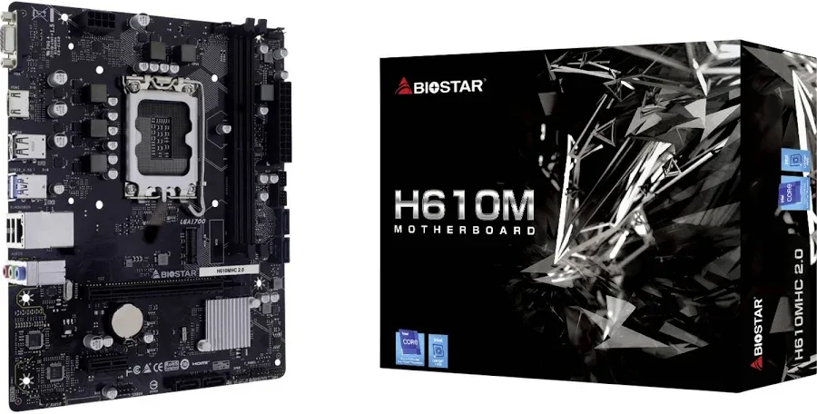 Biostar H610MHC 20 Intel H610 micro ATX image 1