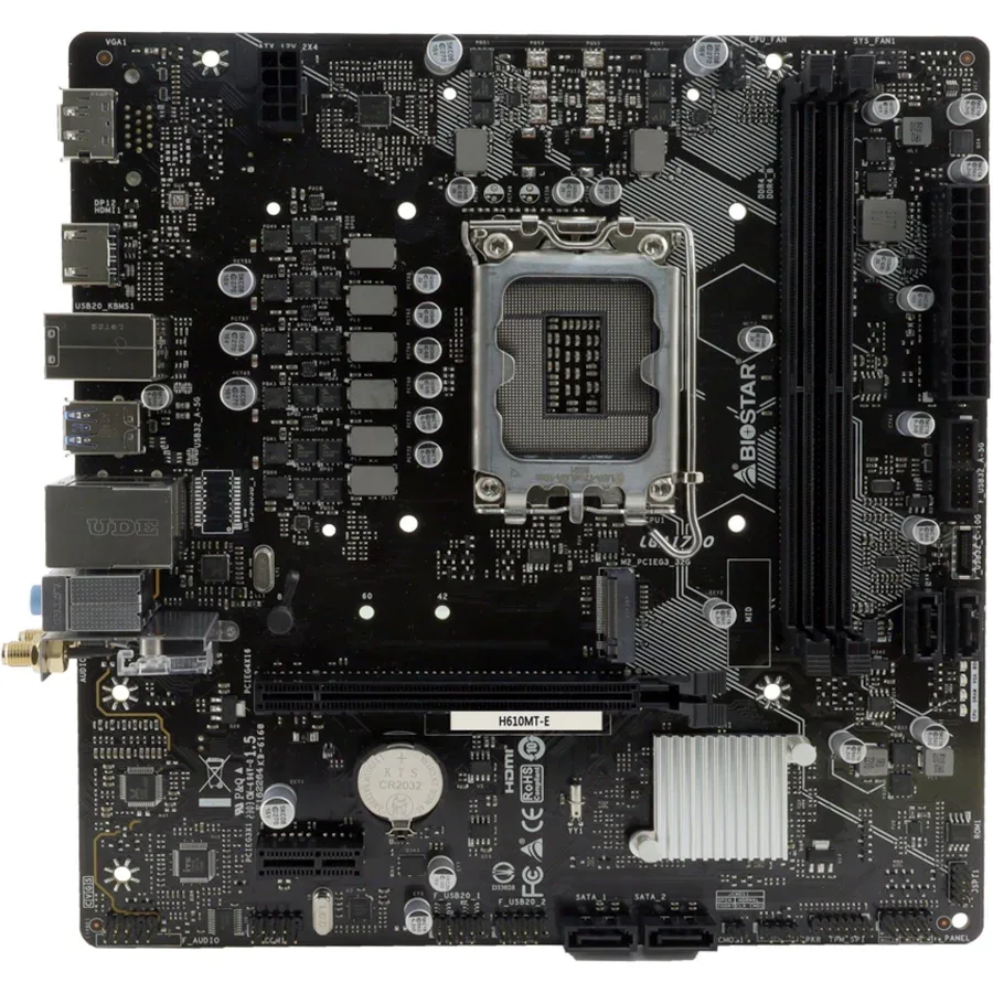 Biostar H610MT-E Intel H610 LGA1700micro ATX sans WiFi 64 GoSATA III image 3