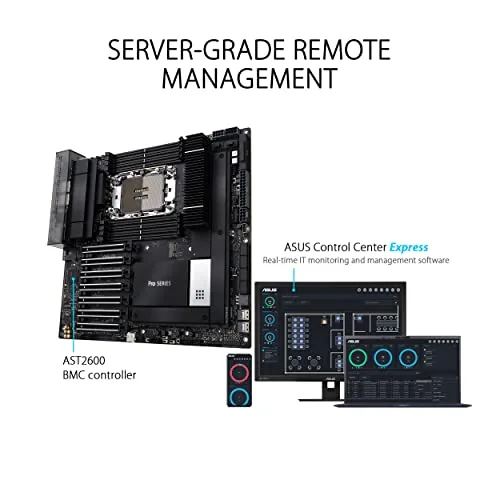 Carte mère - ASUS - Pro WS W790E-SAGE SE - Socket LGA4677 - 10 GbE - DDR5 SDRAM - vue 3
