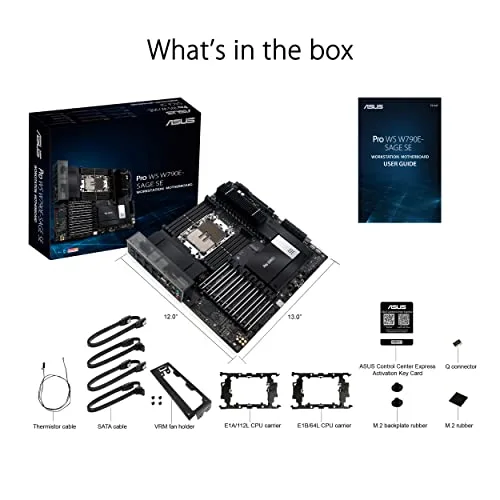 Carte mère - ASUS - Pro WS W790E-SAGE SE - Socket LGA4677 - 10 GbE - DDR5 SDRAM - vue 6