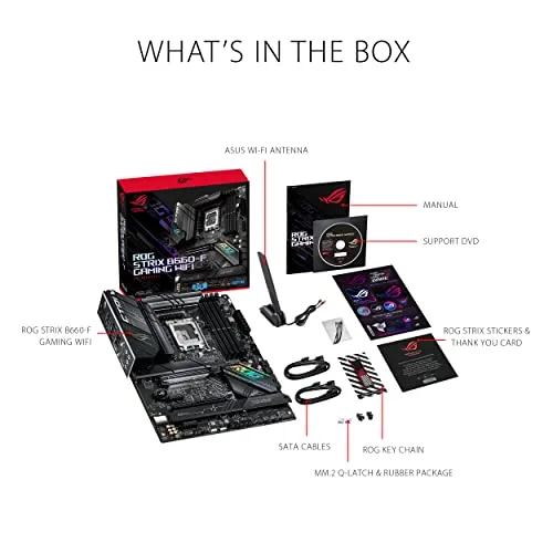 Carte Mère - ASUS - ROG STRIX B660-F GAMING WIFI - (90MB18R0-M0EAY0) - vue 6