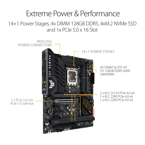 Carte Mère - ASUS - TUF GAMING Z690-PLUS WIFI - (90MB1AW0-M0EAY0) - vue 3
