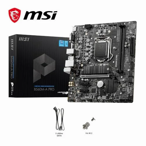Carte Mère - MSI - B560M-A PRO - Micro ATX - LGA1200 - DDR4 SDRAM - vue 7
