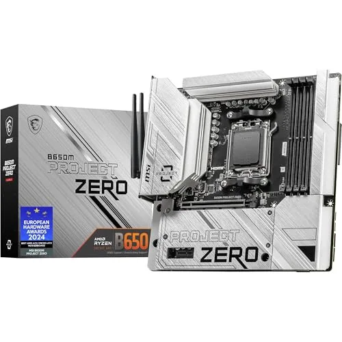 MSI B650M PROJECT ZERO AM5 DDR5 Wi‑Fi 6E