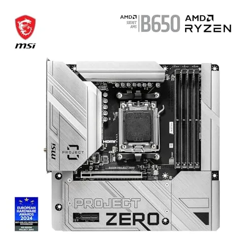 Carte mére - MSI - B650M PROJECT ZERO - vue 2