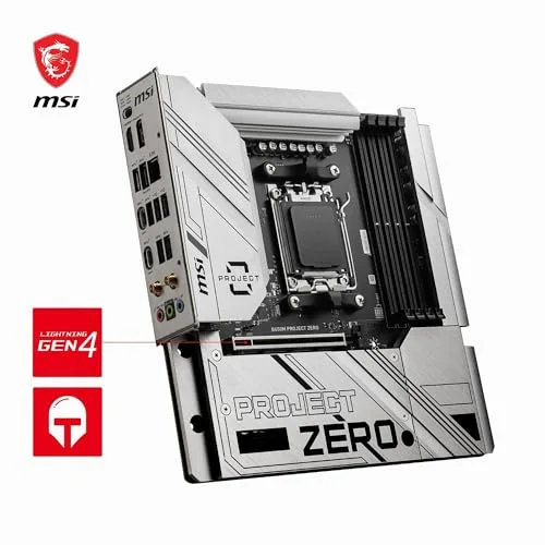 Carte mére - MSI - B650M PROJECT ZERO - vue 5