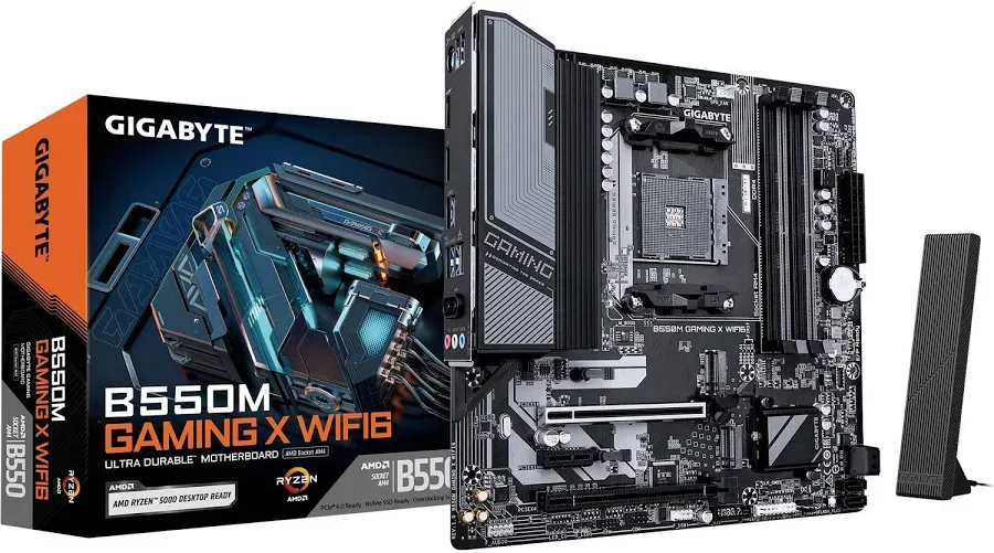 GIGABYTE AMD B550 AM4 Micro ATX B550M Gaming X WiFi 640 image 1