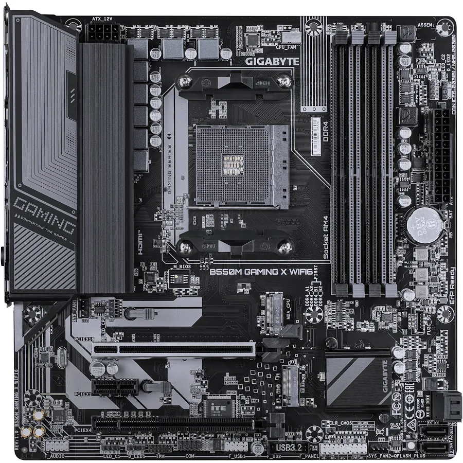 GIGABYTE AMD B550 AM4 Micro ATX B550M Gaming X WiFi 640 image 4