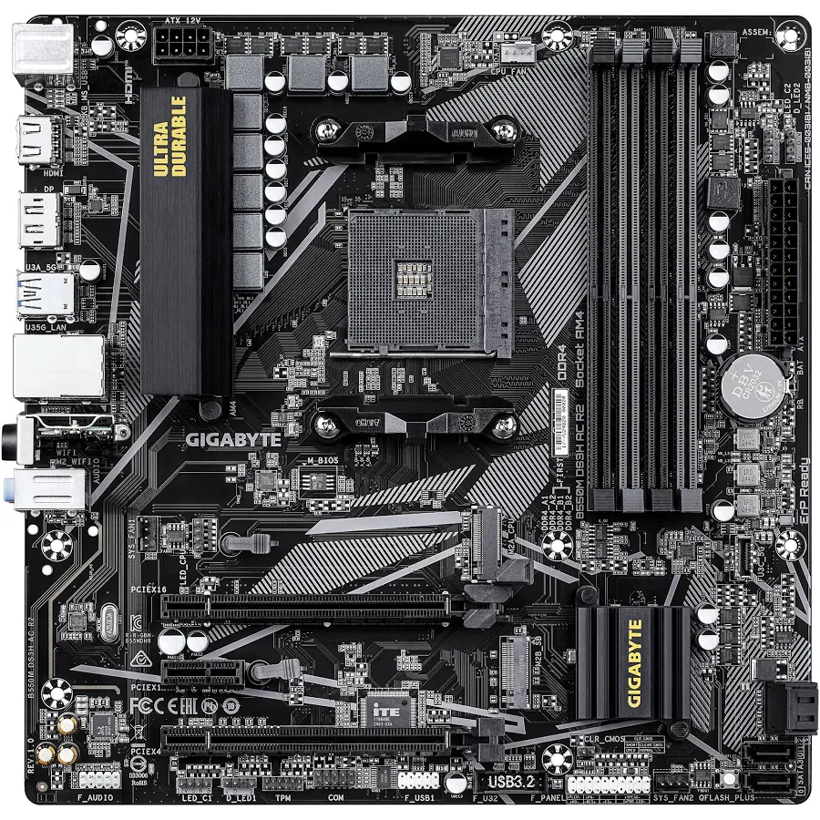 GIGABYTE B550M DS3H AC R2  image 3