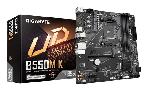 GIGABYTE B550M K AMD B550 AM4 Micro-ATX40 