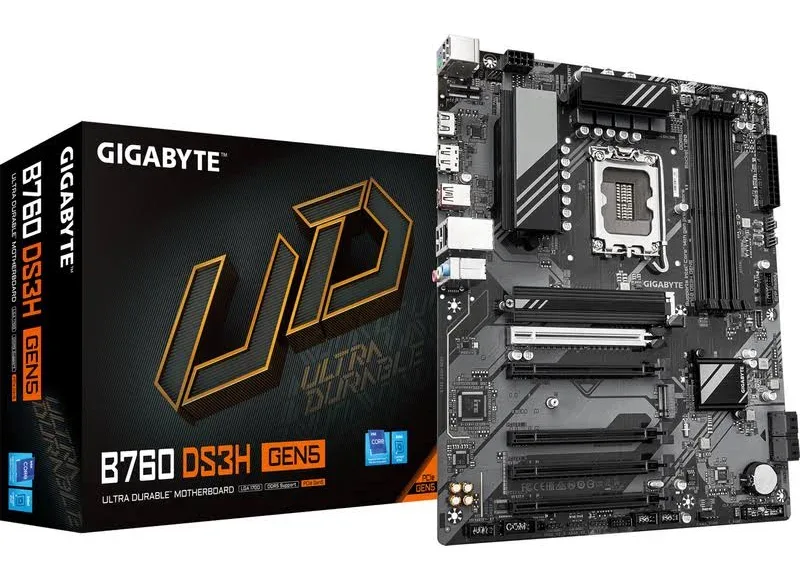 GIGABYTE B760 DS3H GEN5 Intel B760 LGA1700ATX40 256GB image 1