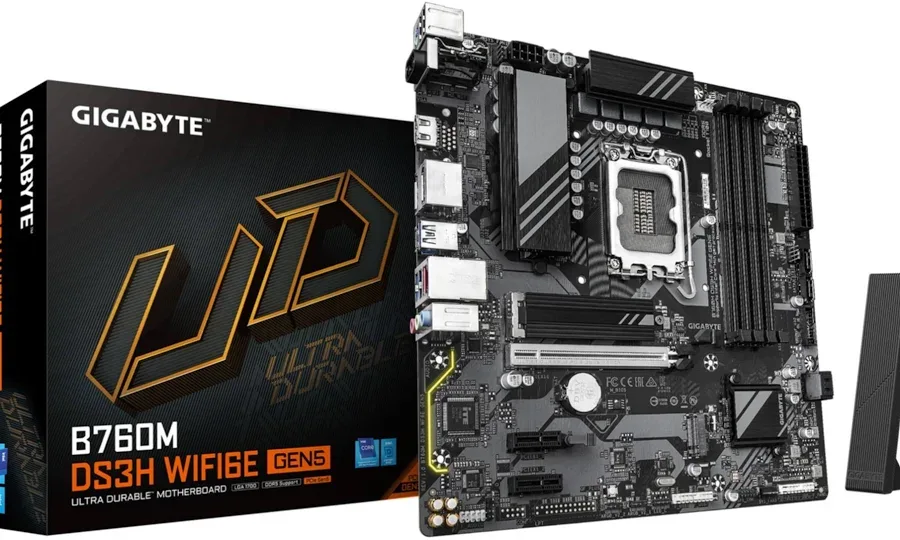 GIGABYTE B760M DS3H Intel B760 Micro-ATX WiFi 6E image 2