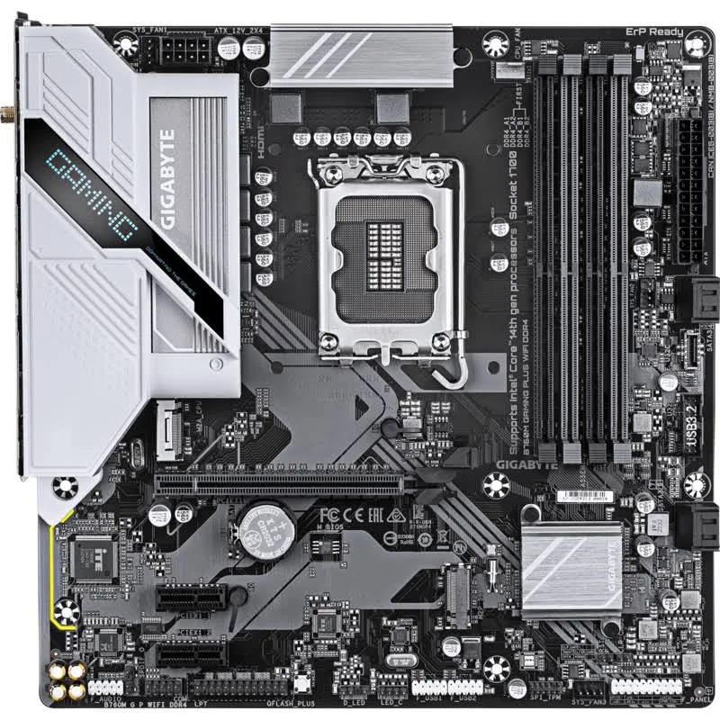 GIGABYTE B760M Intel B760  Micro ATX B760M GAMING PLUS WIFIWiFi 6 2x image 1