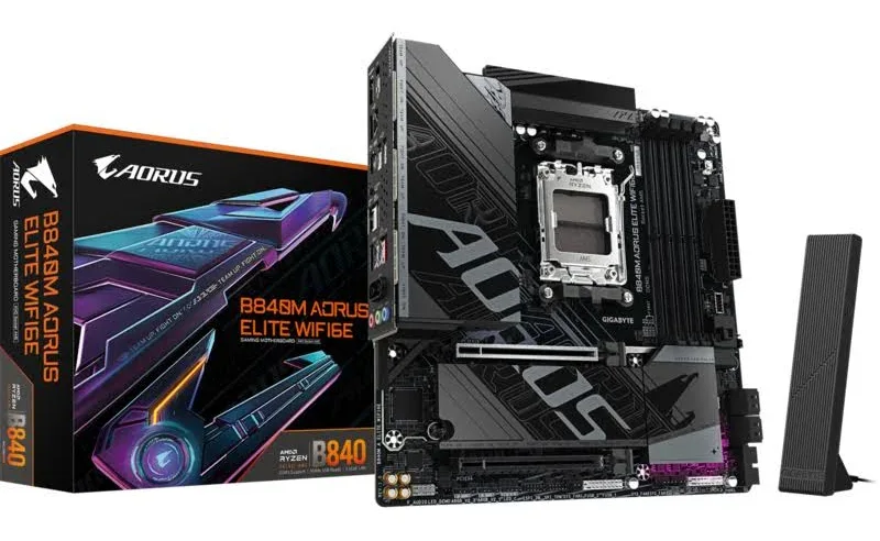 GIGABYTE B840M AORUS ELITE WIFI6E image 1