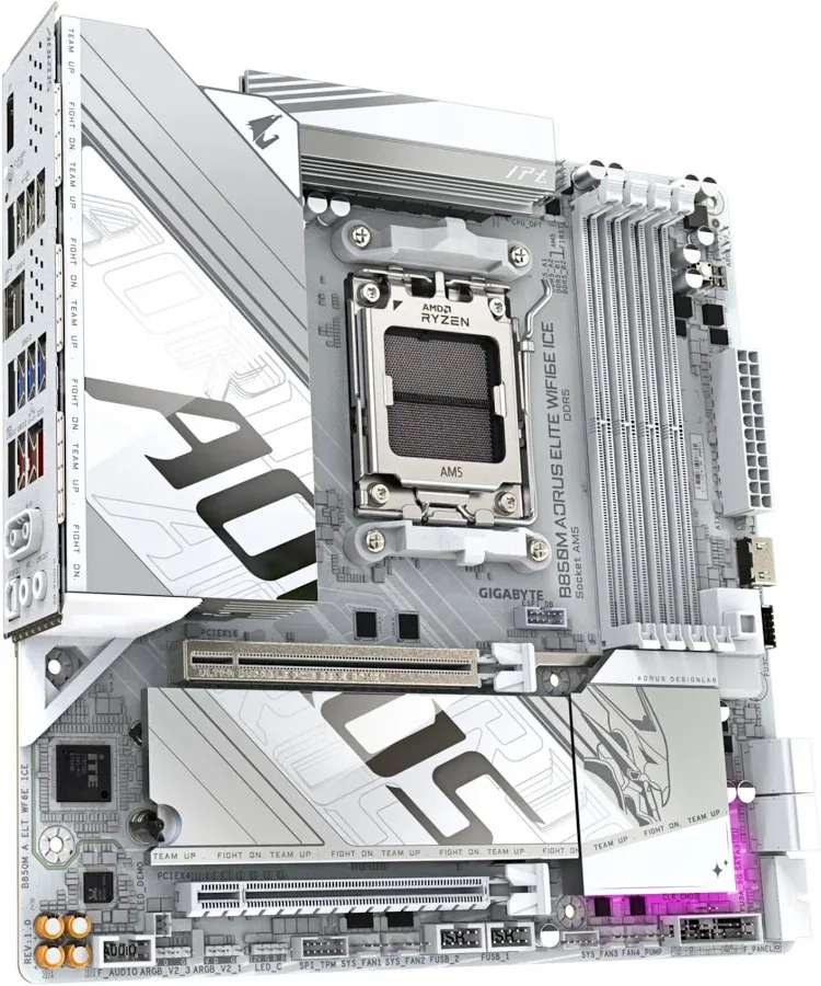 GIGABYTE B850M A ELT WF6E ICE image 2