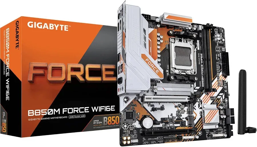 GIGABYTE B850M FORCE WIFI6E AMD B850 Micro-ATX WiFi 6E image 1