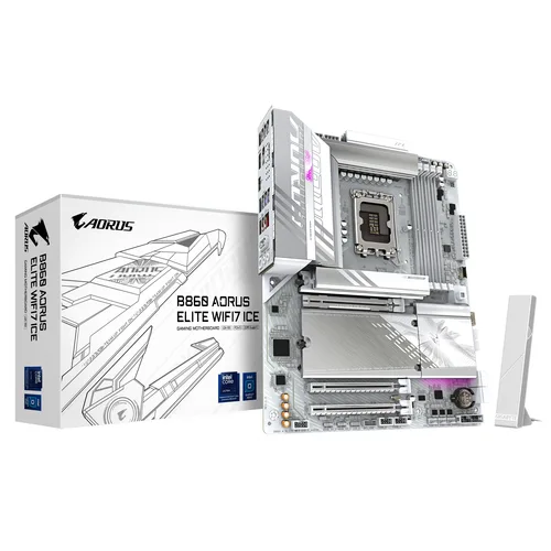 GIGABYTE B860 AORUS ELITE WIFI7 ICE B860 LGA 1851ATX Wi-Fi 7 256GB