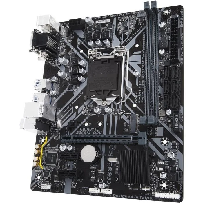 Gigabyte B360M D2V Micro-ATX LGA1151 Intel B360