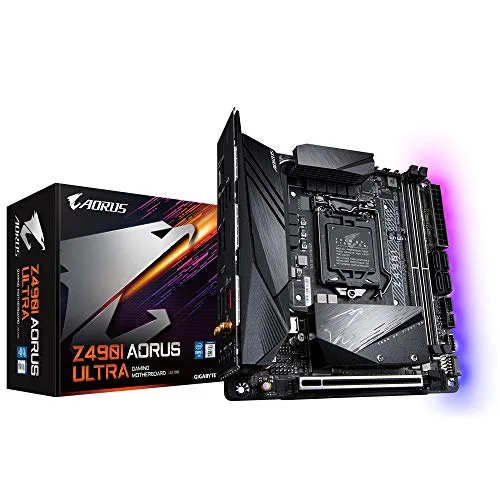 GIGABYTE Carte mère Mini ITX Socket 1200 Intel Z490 Express - 2x DDR4 - SATA 6Gb/ (Z490I AORUS ULTRA) - vue 5