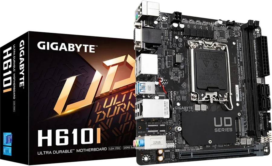 GIGABYTE H610I Intel H610 LGA1700Mini-ITX GbE image 2
