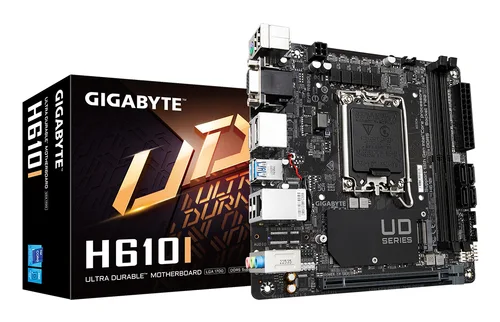 GIGABYTE H610I Intel H610 LGA1700Mini-ITX GbE 