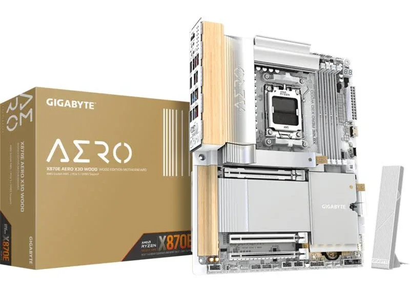 GIGABYTE X870E AERO X3D WOOD X870E ATX WiFi 7 image 1