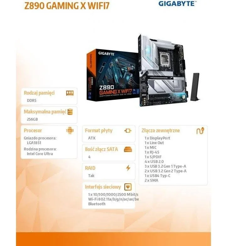 GIGABYTE Z890 GAMING X WIFI7 image 5