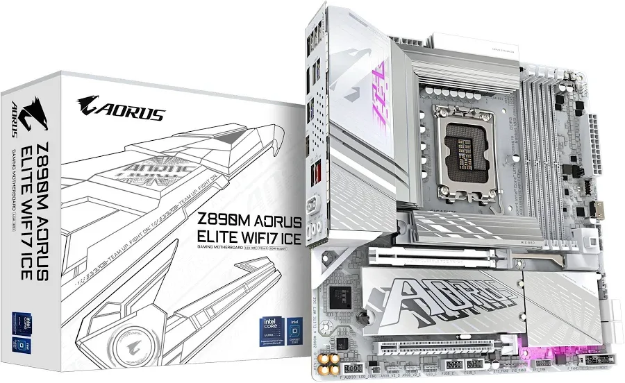 GIGABYTE Z890M AORUS ELITE WF7 ICE image 2