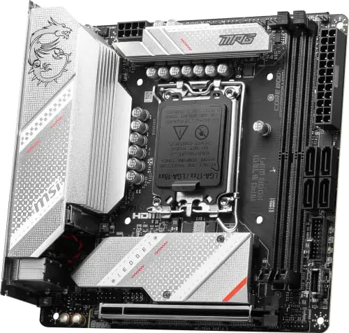 MSI MPG B760I EDGE WIFI Intel B760 LGA1700Mini-ITX WiFi 6EGbE RGB - vue 3