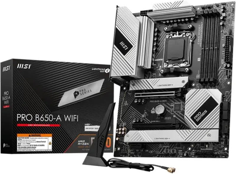MSI PRO B650-A WIFI AMD B650 ATX avec Wi-Fi et HDMI image 1