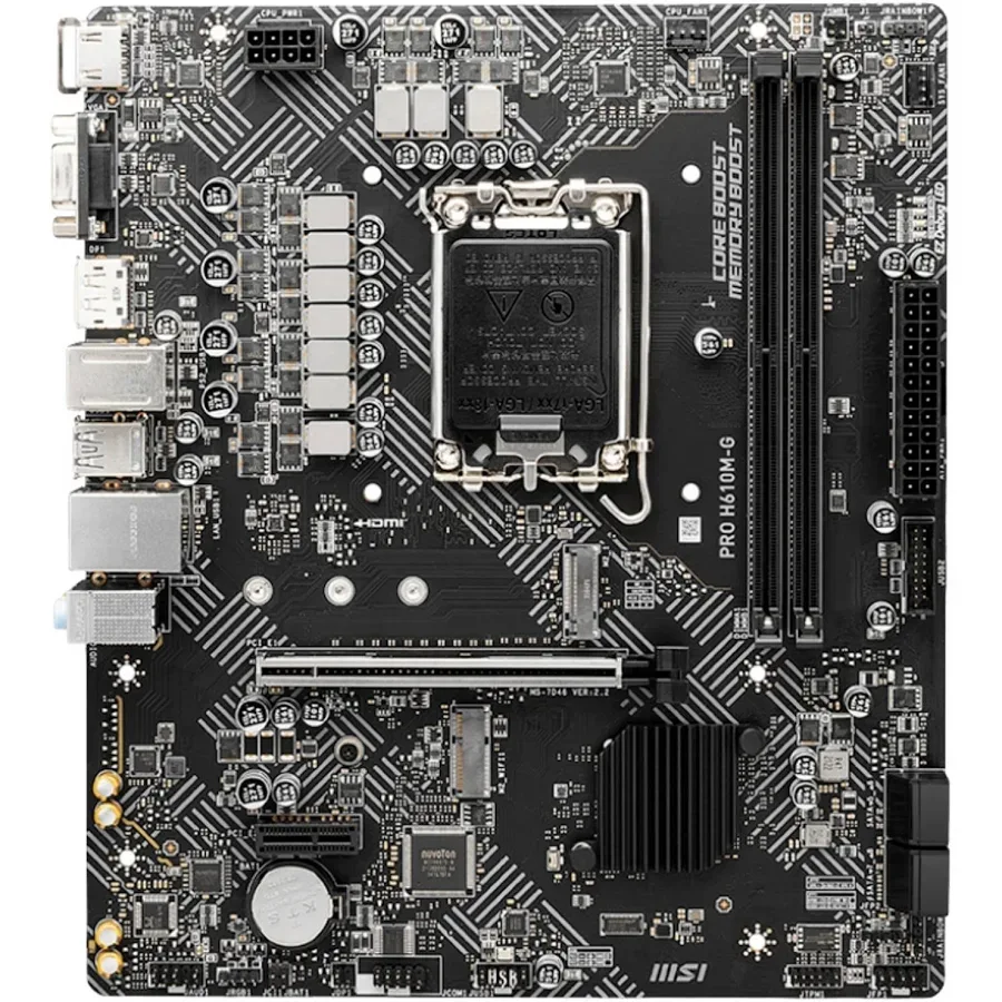 MSI PRO H610M-G Intel H610 micro ATX image 1