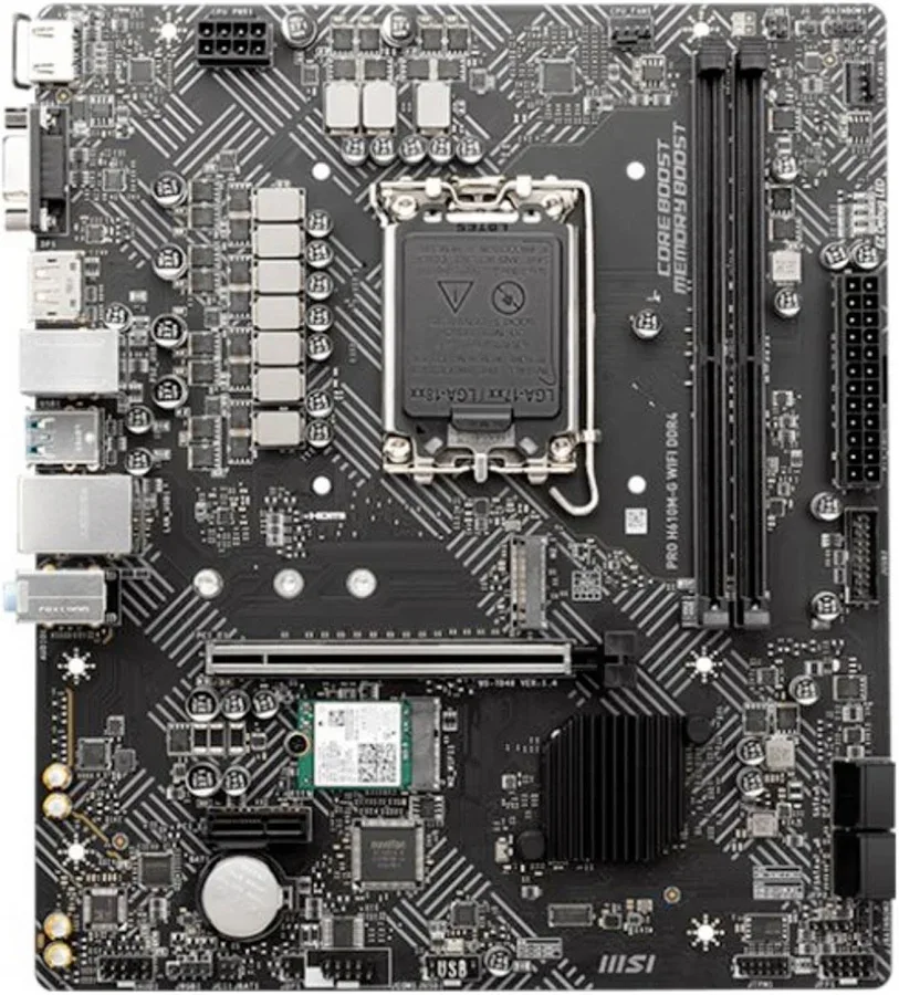 MSI PRO H610M-G WIFIIntel H610 LGA1700 micro ATX Wi-Fi image 1
