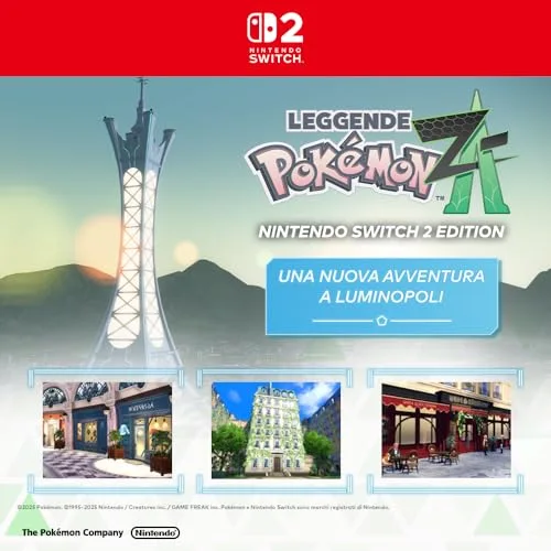 Console Nintendo Switch 2 • Bleu Clair & Rouge Clair + Légendes Pokémon: Z-A (Code) - vue 5