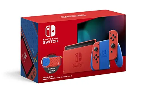 Nintendo Switch Mario Rouge & Bleu 32 Go + pochette
