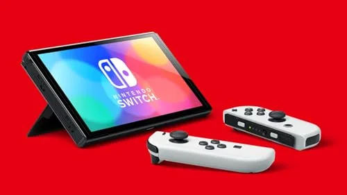Console Nintendo Switch - Modèle OLED • Blanc + Super Mario Bros. Wonder (Pré-installé) + 12 mois dabonnement NSO (Code) - vue 4
