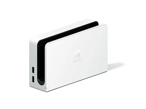 Console Nintendo Switch - Modèle OLED • Blanc + Super Mario Bros. Wonder (Pré-installé) + 12 mois dabonnement NSO (Code) - vue 5