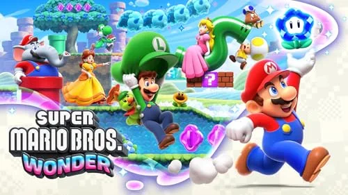 Console Nintendo Switch - Modèle OLED • Blanc + Super Mario Bros. Wonder (Pré-installé) + 12 mois dabonnement NSO (Code) - vue 7