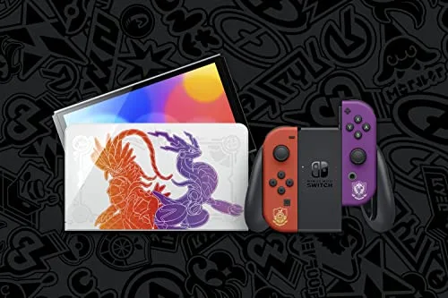 Console Nintendo Switch - Modèle OLED • Édition Limitée Pokémon Violet & Écarlate - vue 7