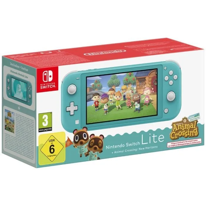 Nintendo Switch Lite Turquoise + Animal Crossing: New Horizons