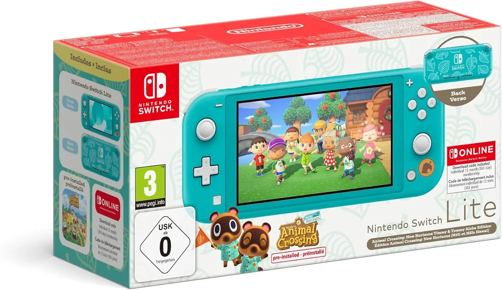 Nintendo Switch Lite Animal Crossing Méli Mélo Hawaï