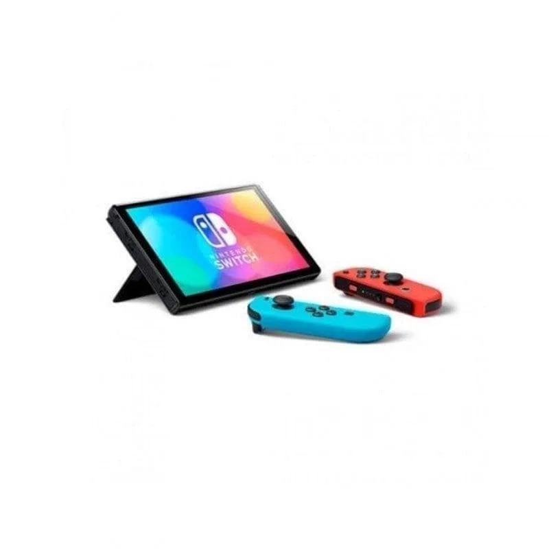 Nintendo Switch OLED 64GB Bleu Neon/Rouge Neon - vue 3