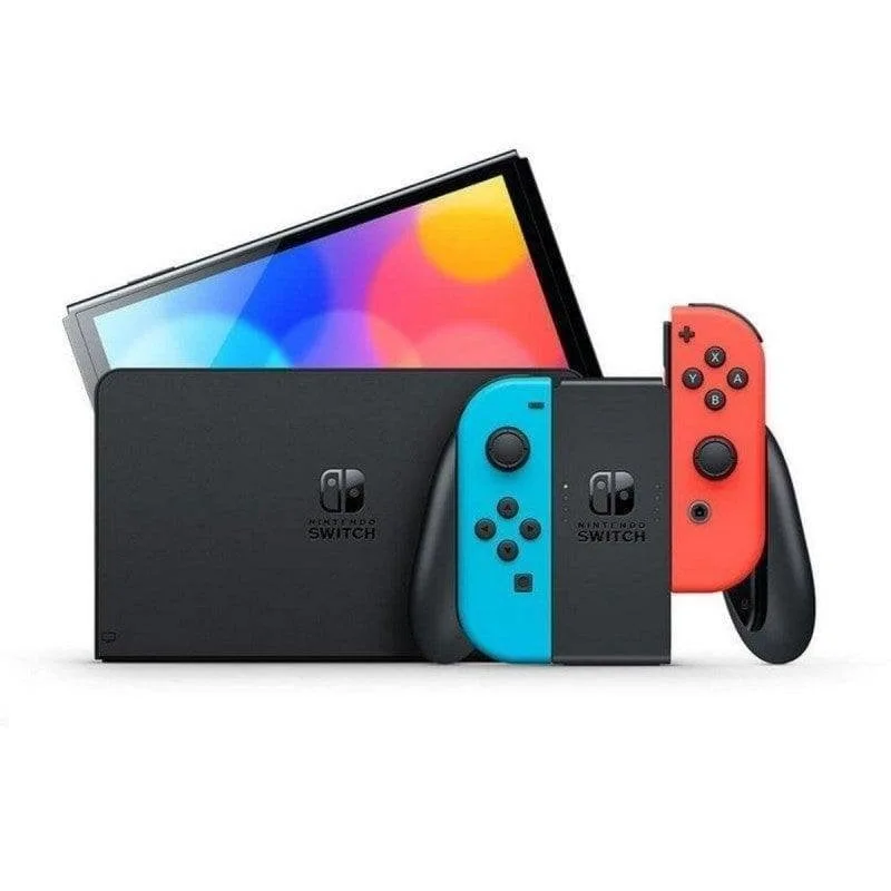 Nintendo Switch OLED 64GB Bleu Néon/Rouge Néon