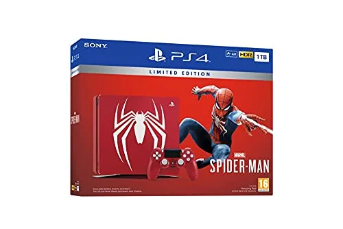 PS4 Slim 1To Rouge Spider-Man + Jeu - vue 2