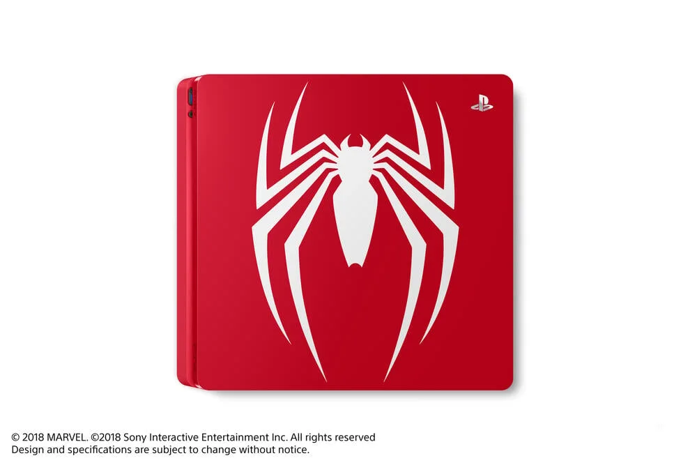 Sony PS4 Slim 1To Rouge Spider-Man + Jeu