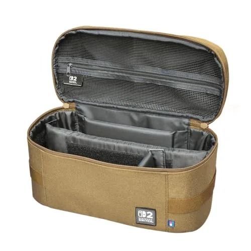Sac Compact - Nintendo Switch 2 - Hori - Transport et rangement console dock et accessoires - Sable - vue 3